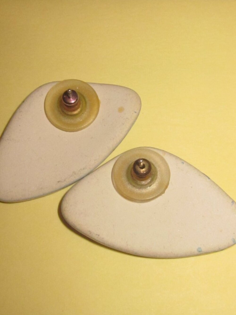 Fish Earrings Enamel on Ceramic - Picture 2 of 2
